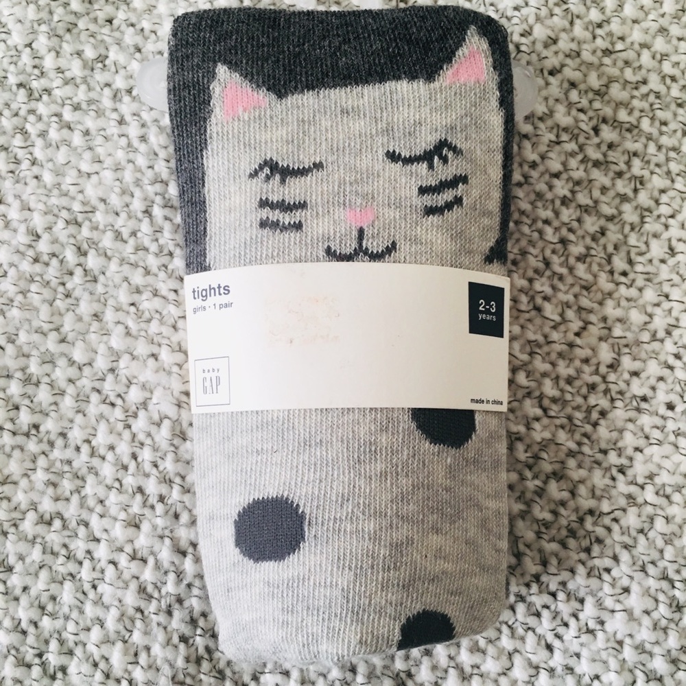 NWT baby GAP 2-3 years Kitten tights